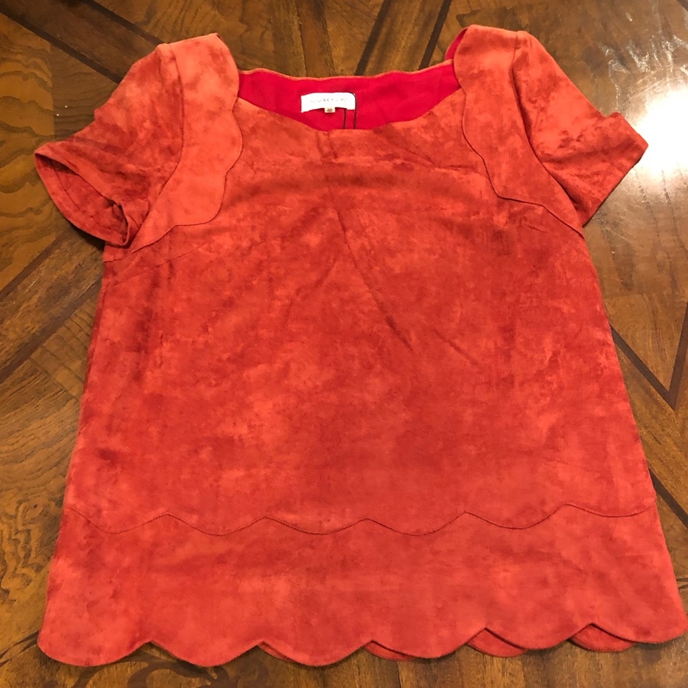 SugarLips vegan suede top boho blouse size XS-M LAST FINAL PRICE SALE